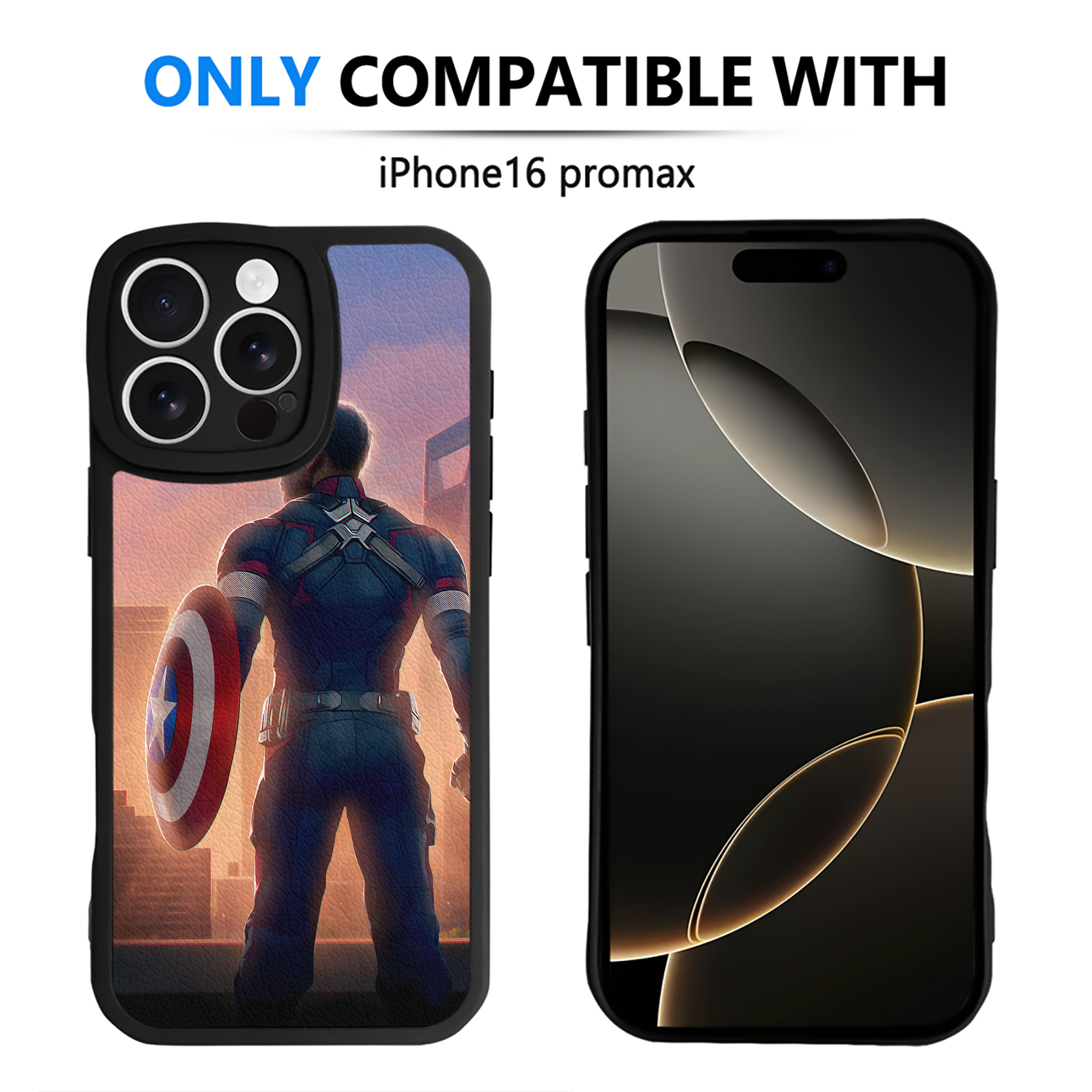 （画像用） アベンジャーズ The Avengers 【iPhone 16シリーズ対応】シリコンスマホケース（レザー調） 材質：シリコン